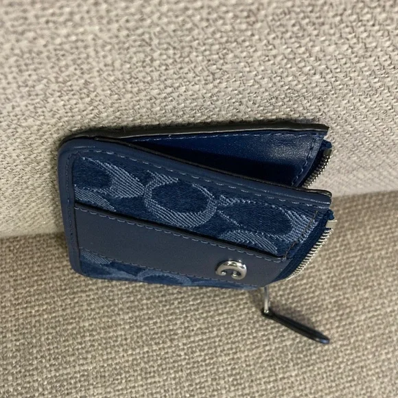 Coach Denim Card Case - Picture 3 of 4